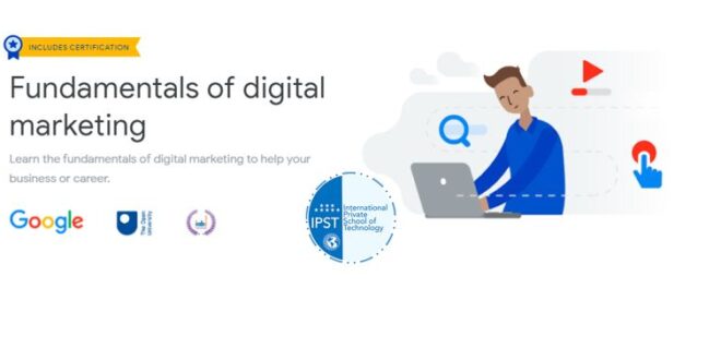 Formation de la certification Google Digital Garage Fondamentaux du marketing numérique