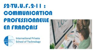 S2-TU.U.F.2-11 : COMMUNICATION PROFESSIONNELLE EN FRANÇAIS